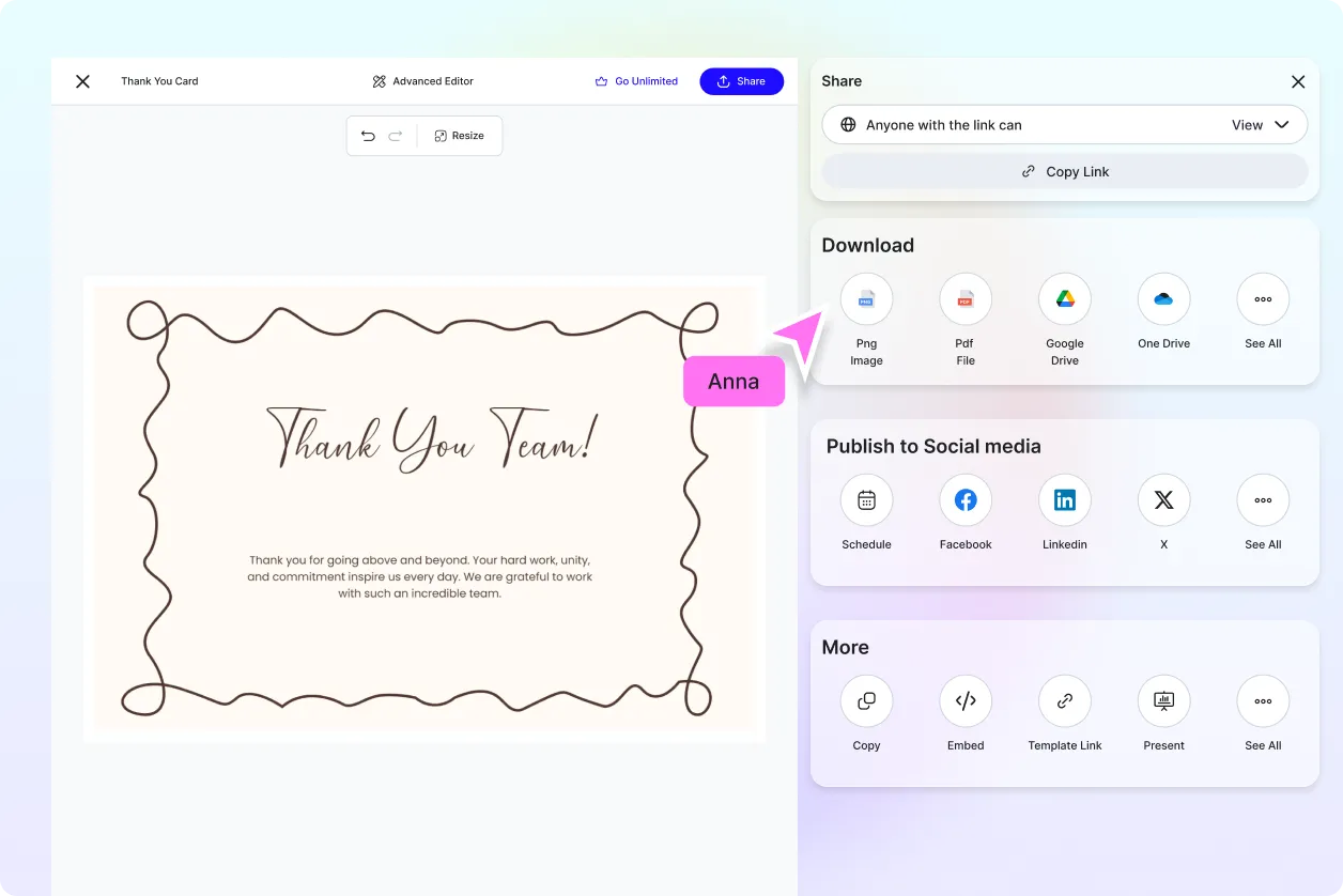 Free AI Thank You Card Generator, Free AI Thank You Card Maker [ No Signup ]
